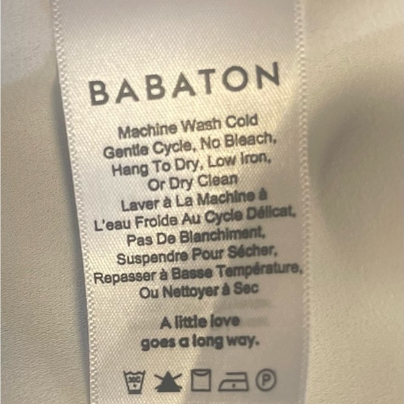 Aritzia Babaton., Womens Tadema Long Sleeve Blouse White Size XXS - Picture 8 of 8